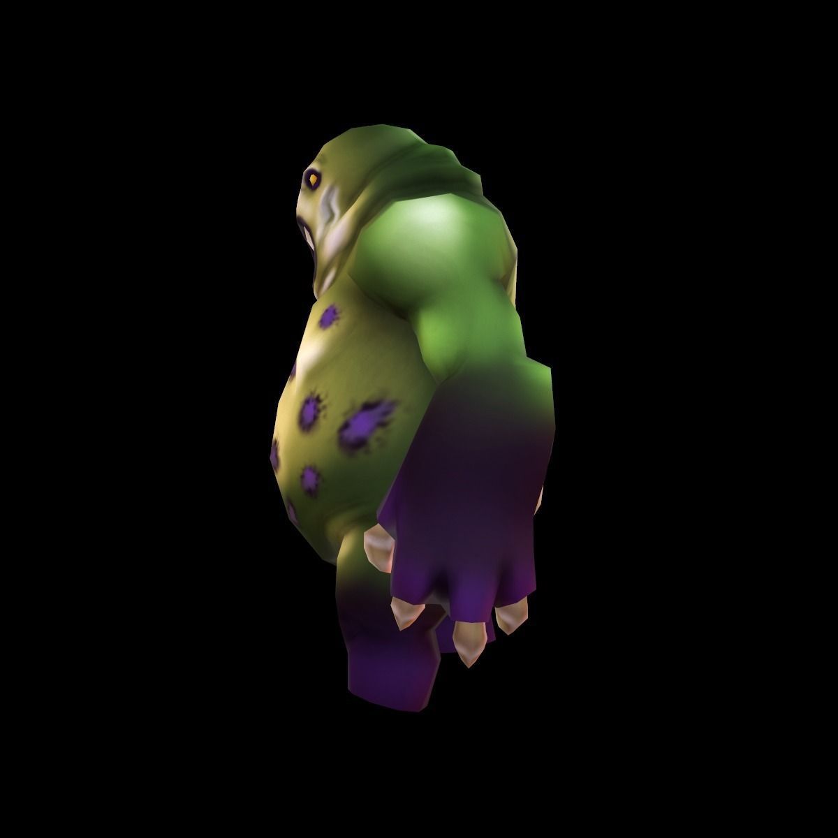 Character Fat Low-poly 3D model_3