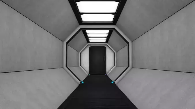 Tunnel futuristic corridor