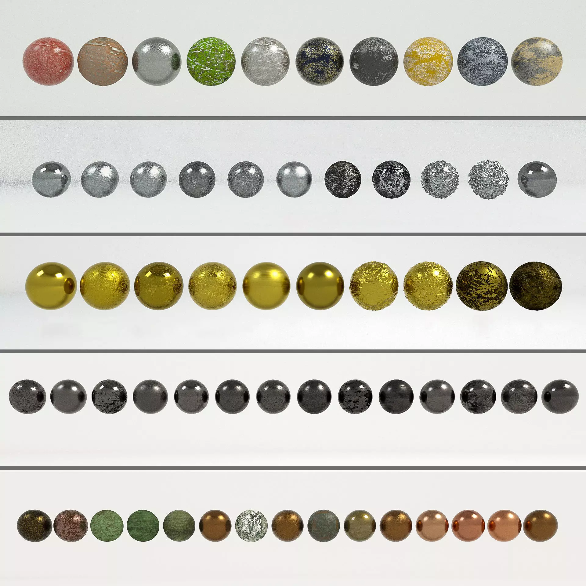 60 Metal Materials for Cinema4d Octane Render Texture_0