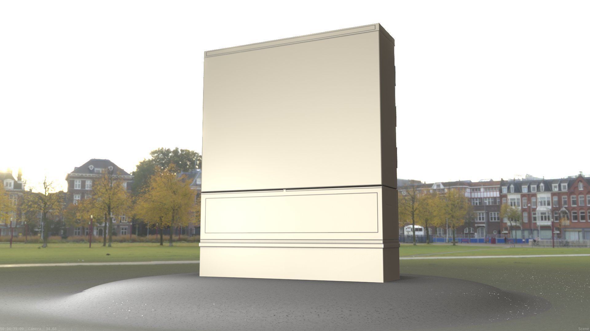 Electrical Distribution Cabinet 68 Low-poly 3D model_11