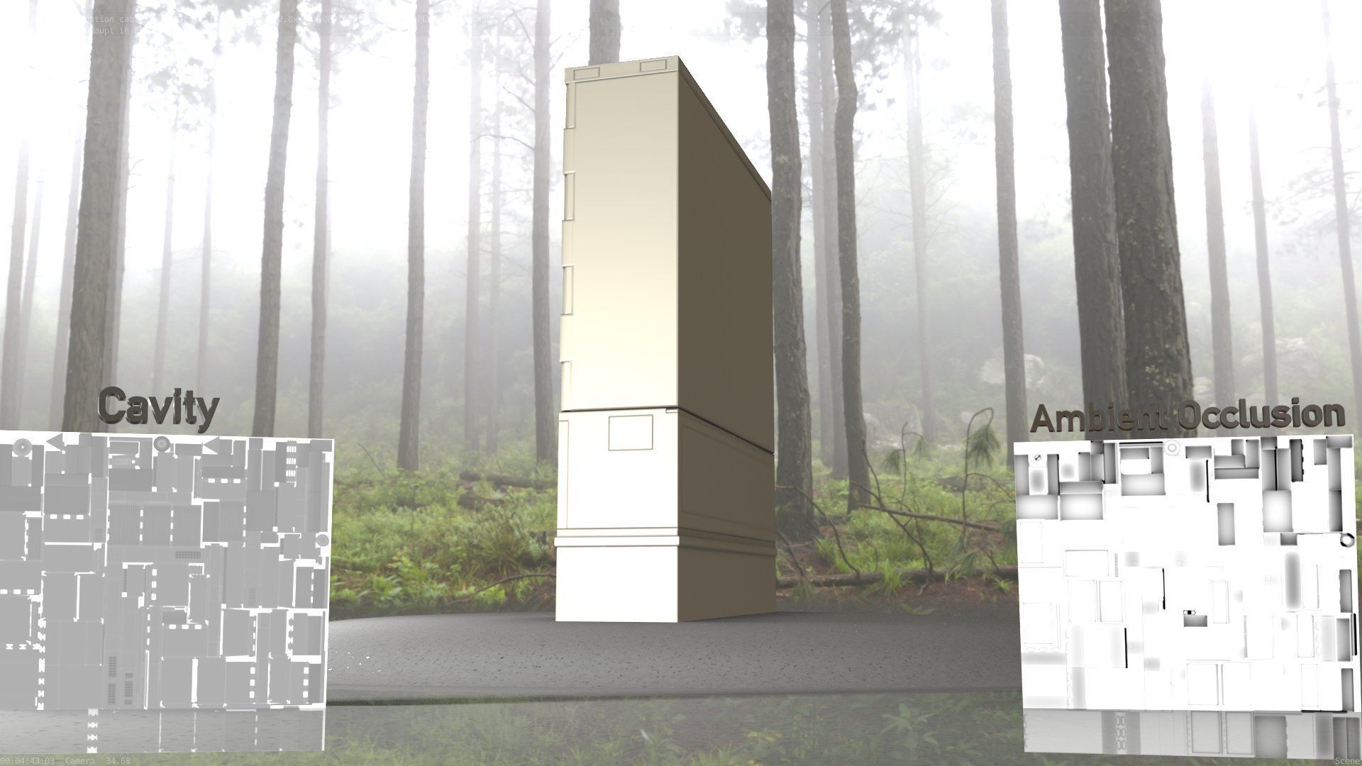 Electrical Distribution Cabinet 68 Low-poly 3D model_96