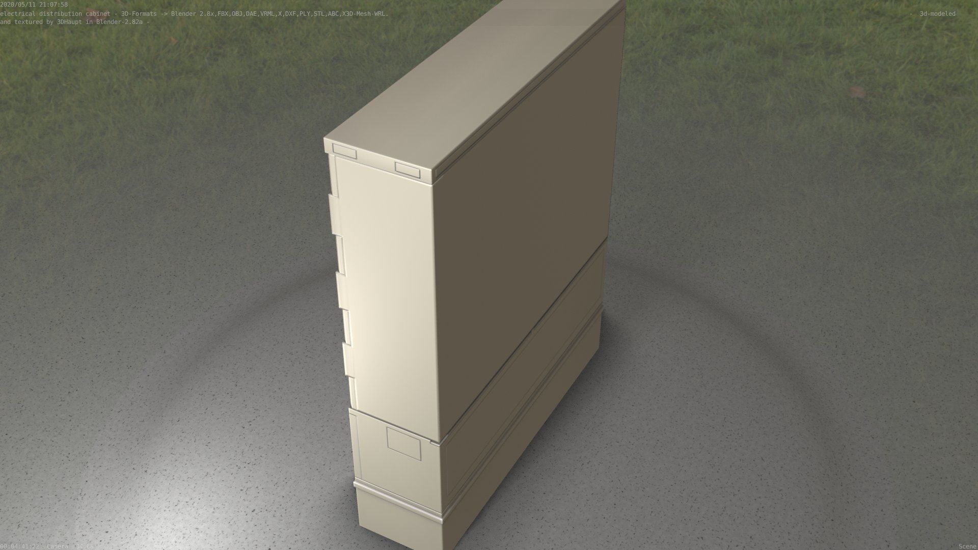Electrical Distribution Cabinet 68 Low-poly 3D model_67