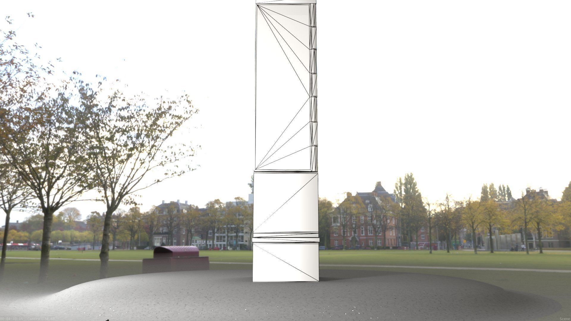 Electrical Distribution Cabinet 68 Low-poly 3D model_41