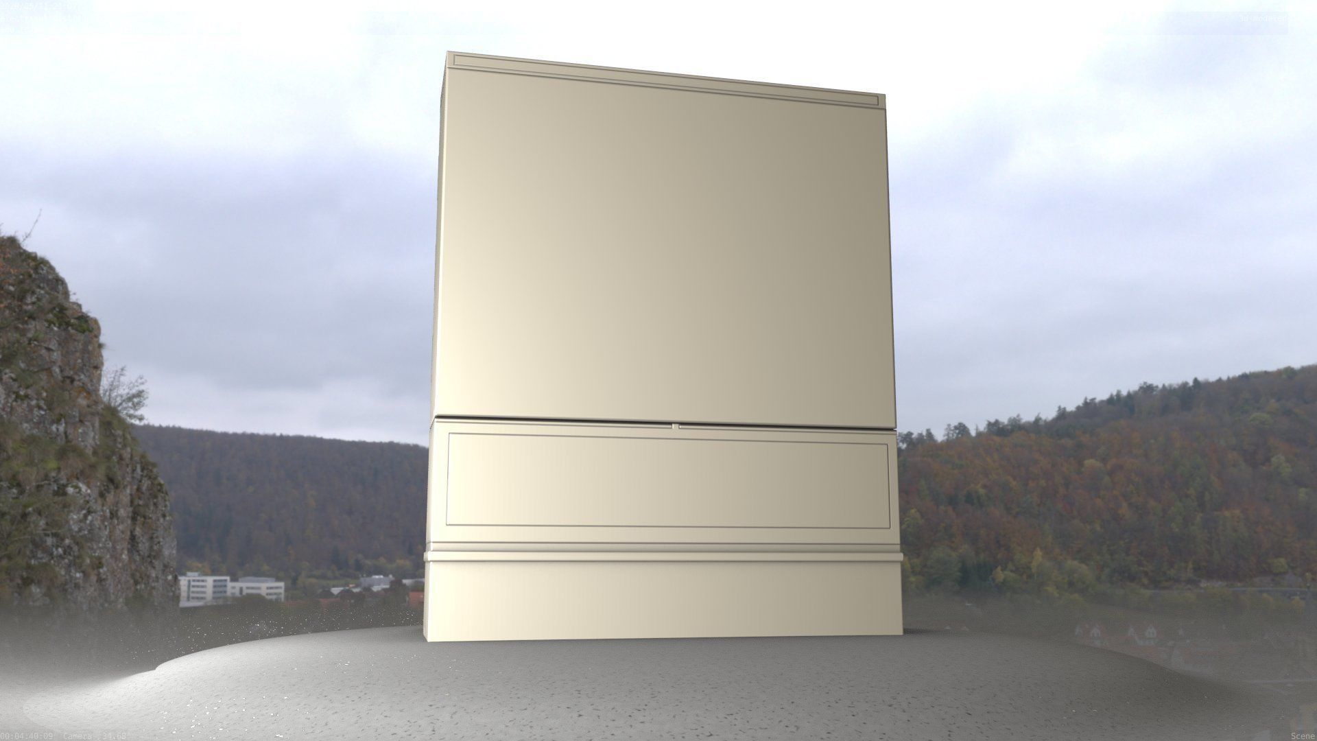 Electrical Distribution Cabinet 68 Low-poly 3D model_35