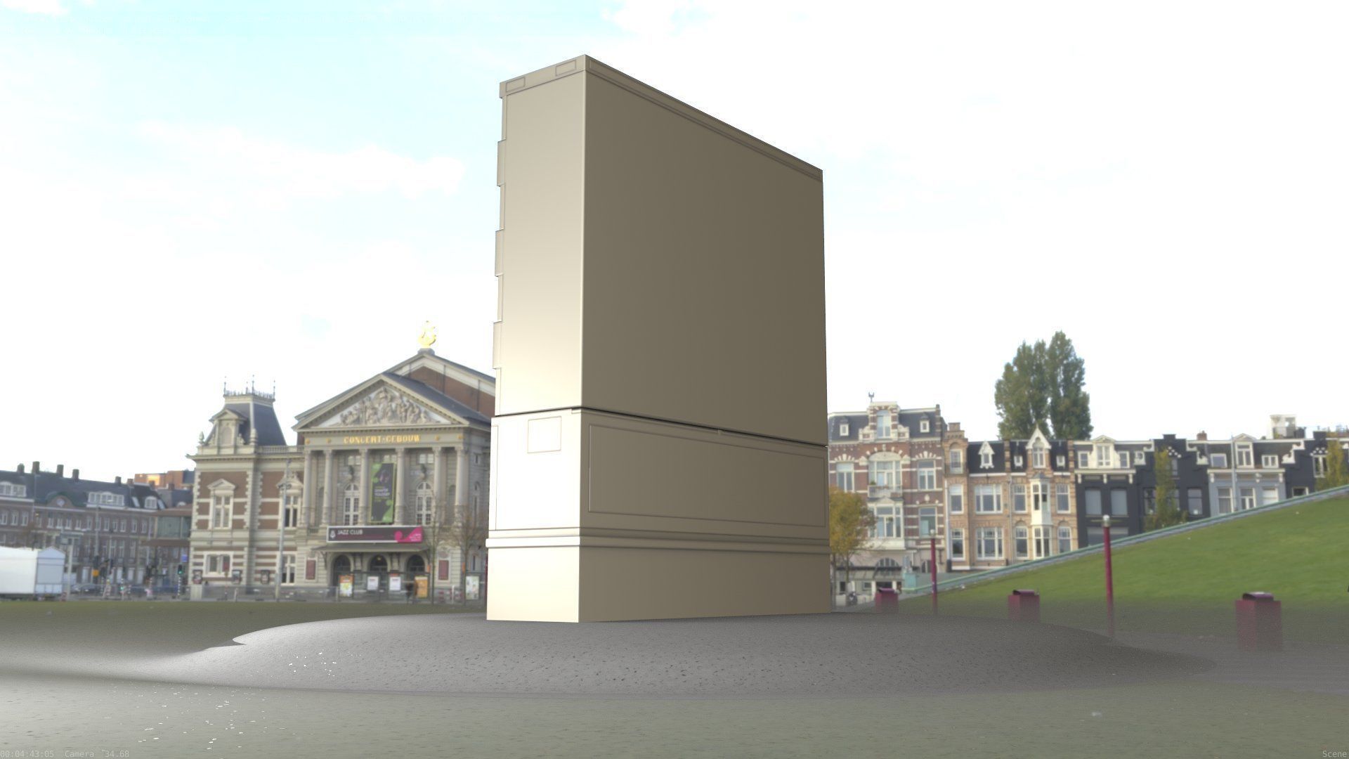 Electrical Distribution Cabinet 68 Low-poly 3D model_98