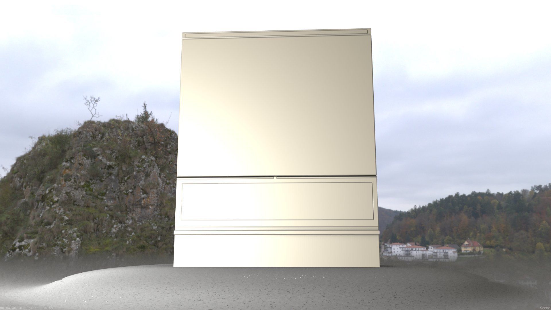 Electrical Distribution Cabinet 68 Low-poly 3D model_36