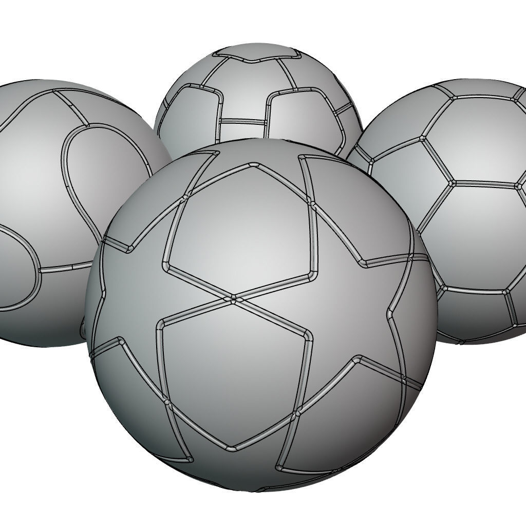 Soccer Balls Collection 3D model_9