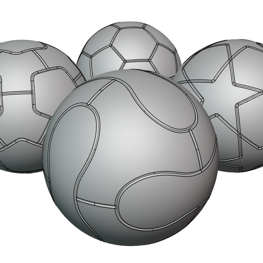 Soccer Balls Collection 3D model_8