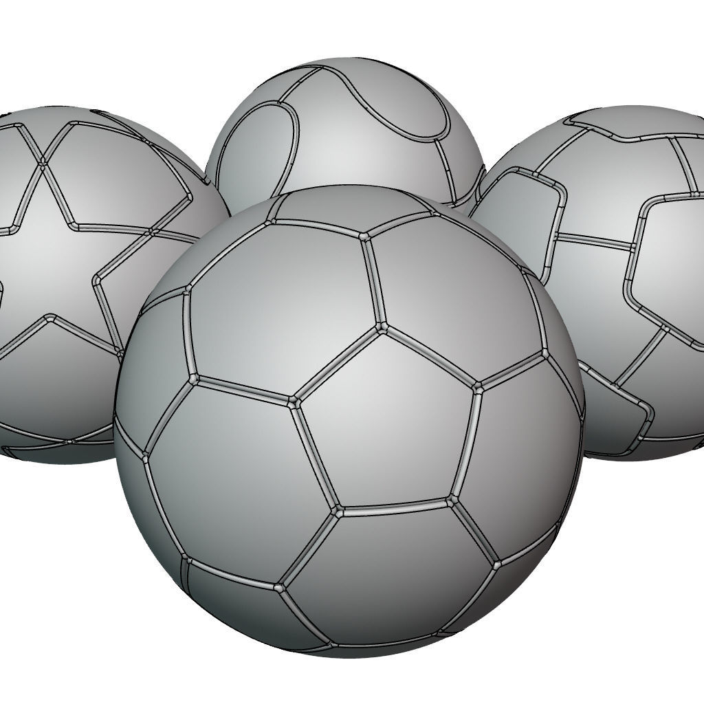Soccer Balls Collection 3D model_6