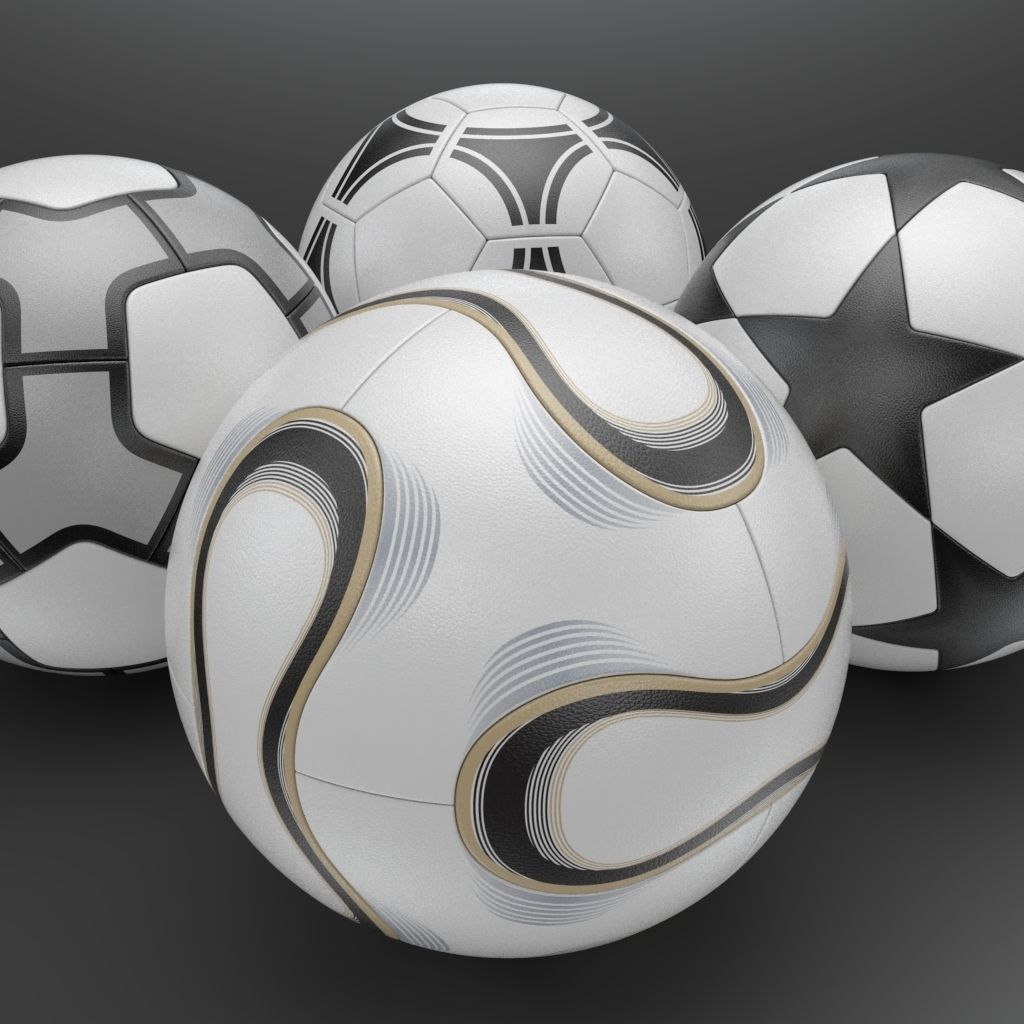 Soccer Balls Collection 3D model_3