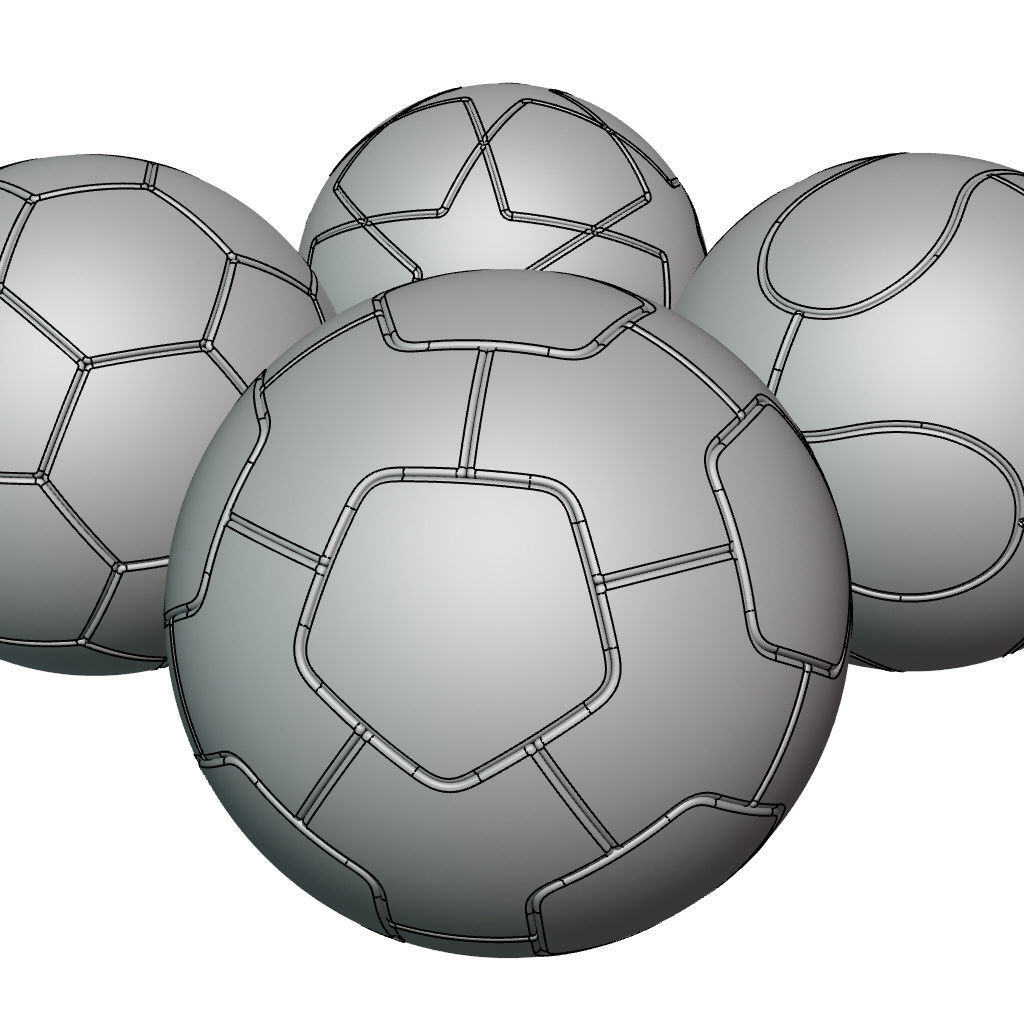 Soccer Balls Collection 3D model_7
