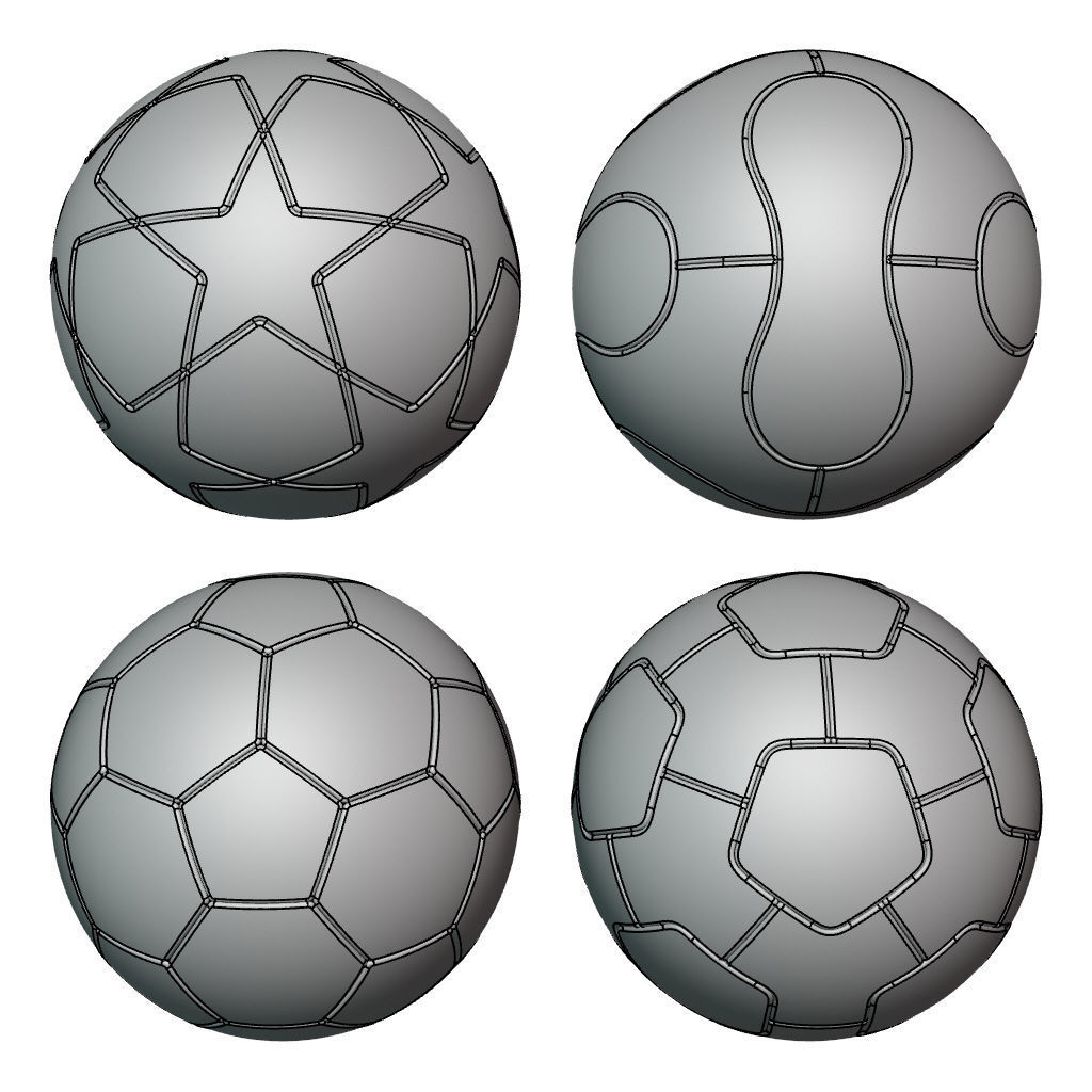 Soccer Balls Collection 3D model_5