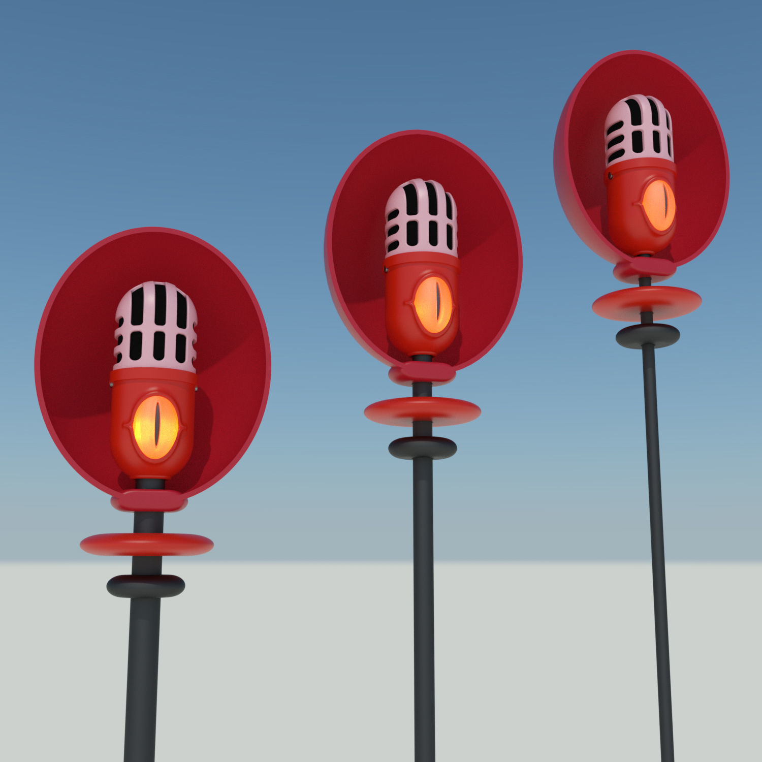 Hazbin Hotel Alastor The Radio Demon 3D model set 3D print model_4