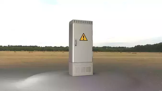 Electrical Distribution Cabinet 73 Low-poly 3D model
