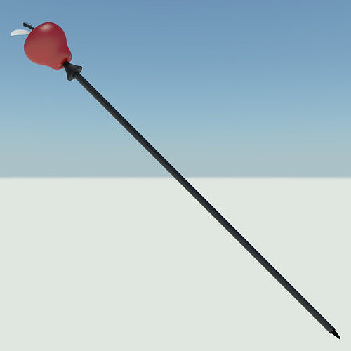 Hazbin Hotel Lucifer apple scepter 3D print model