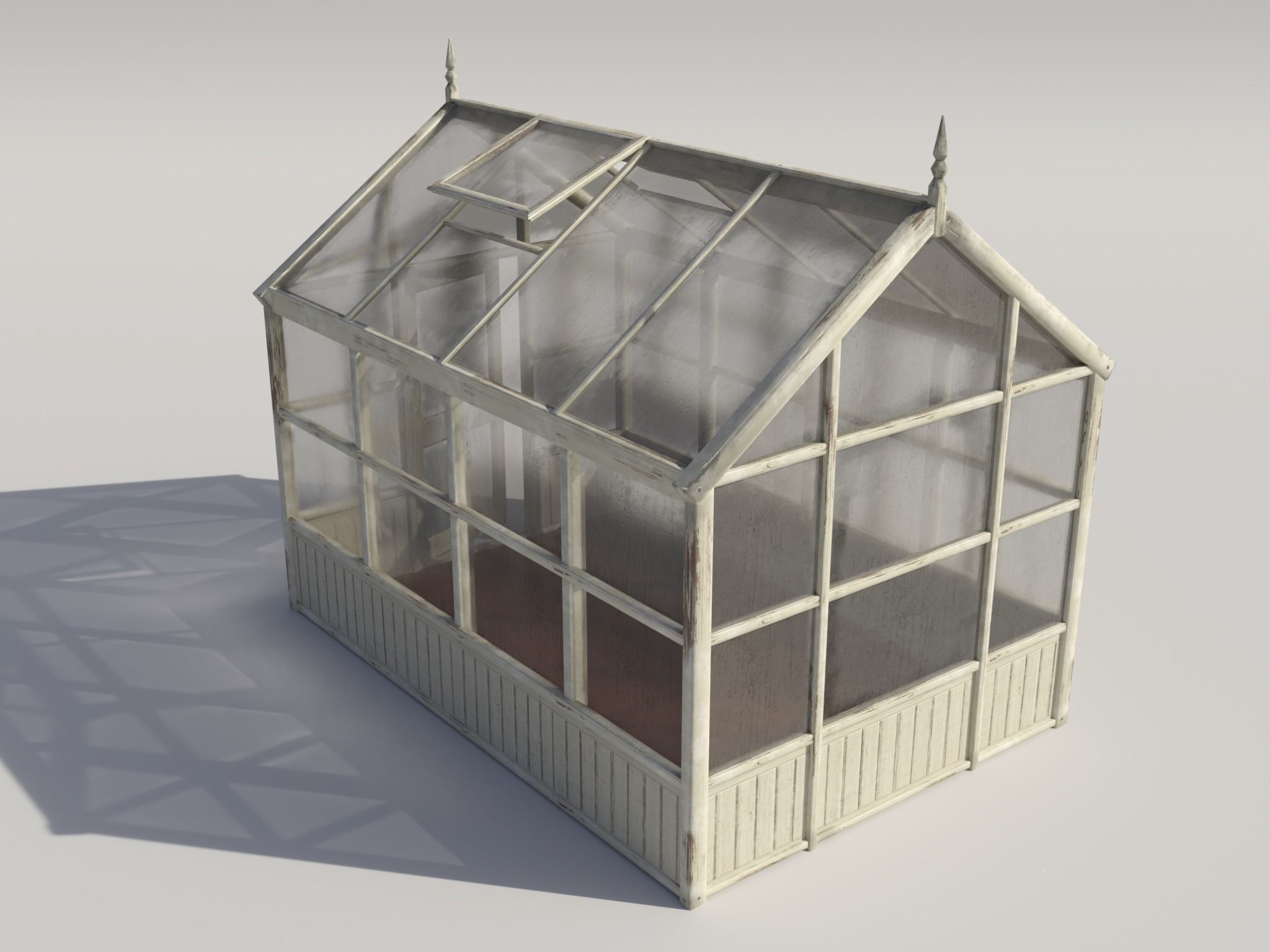 PBR Assets - Greenhouse Low-poly 3D model_4