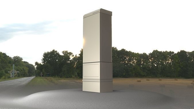 Electrical Distribution Cabinet 75 Low-poly 3D model