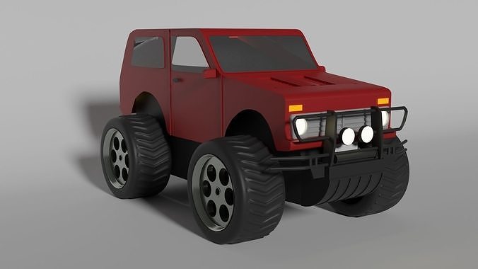 Offroad Car - RC Car Low-poly 3D model