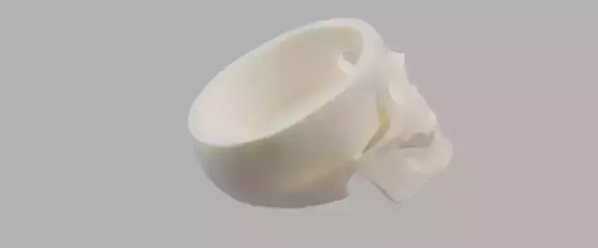 Skull with opening on top