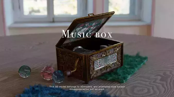 Ancient MUSIC BOX 18th century
