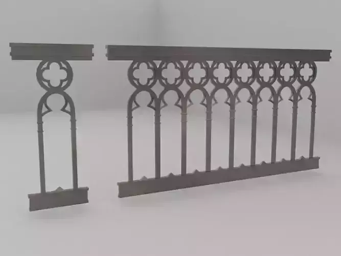 Gothic Fence - Enclave Free 3D model