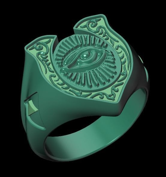 Eye Ring 3D print model_10