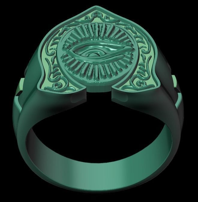 Eye Ring 3D print model_14
