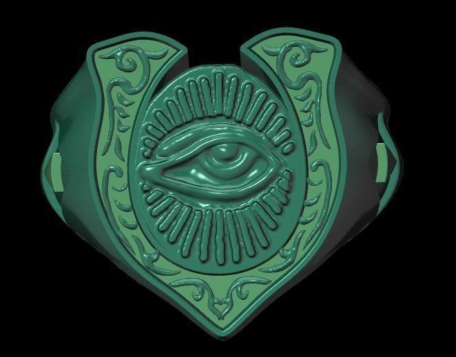 Eye Ring 3D print model_1