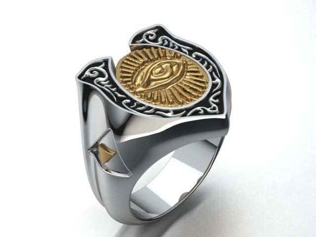 Eye Ring 3D print model_17