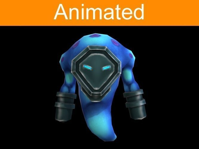 Character Mechanical Demon Low-poly 3D model