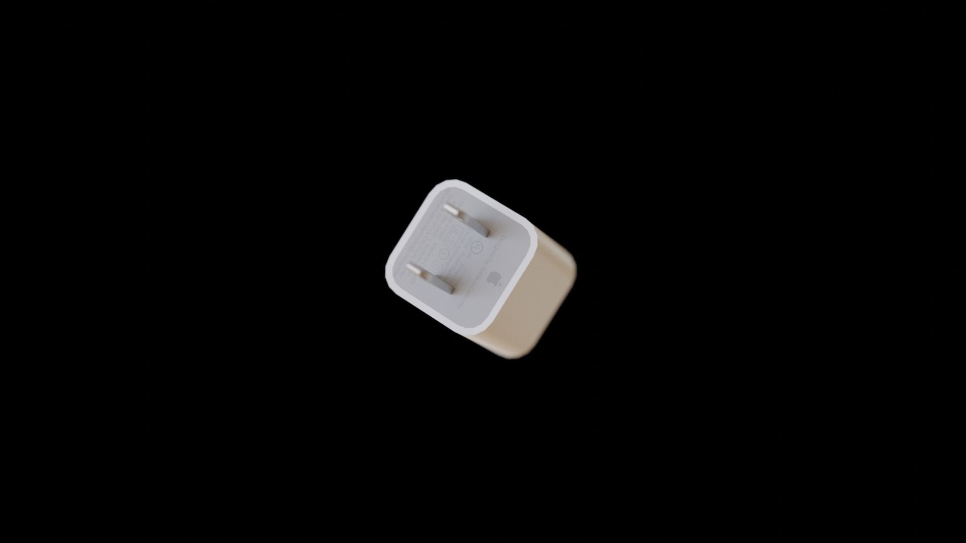 Apple 5W Power Brick Charger Low-poly 3D model_8