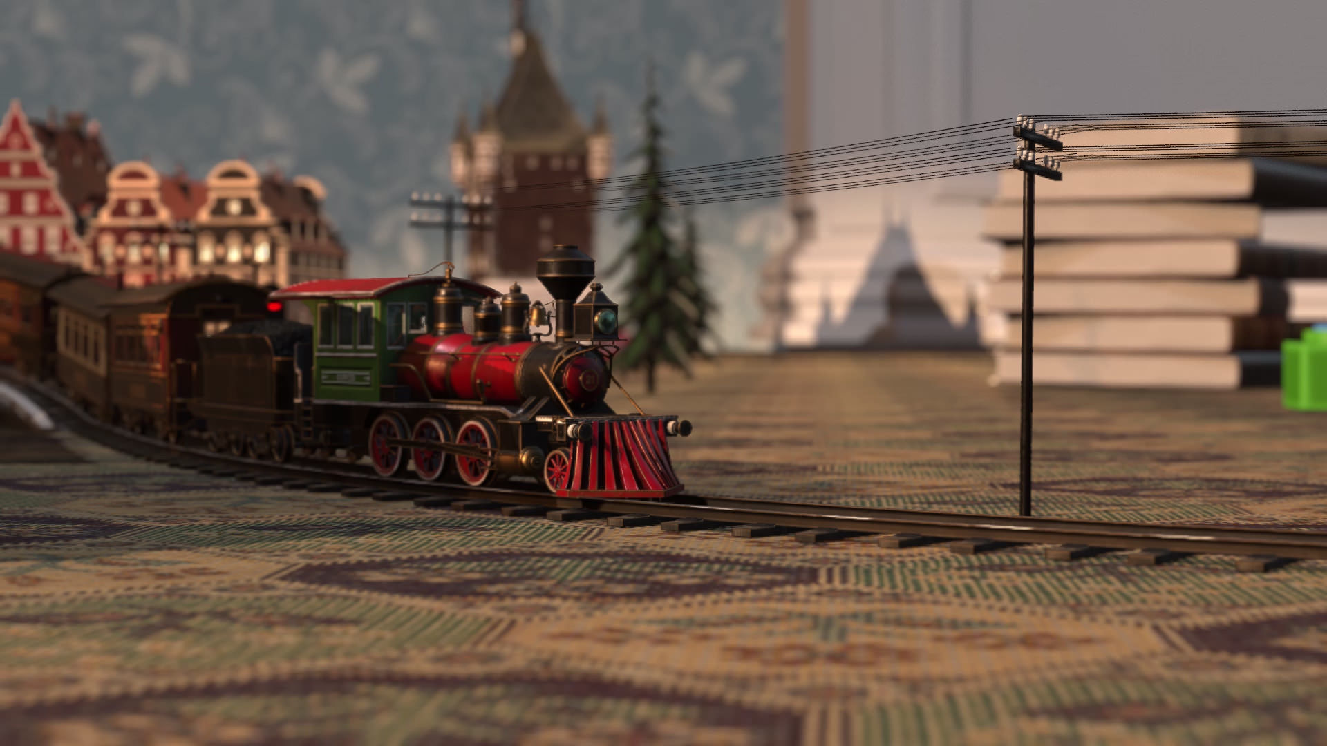 The Railway Mechanical Toy Low-poly 3D model_63