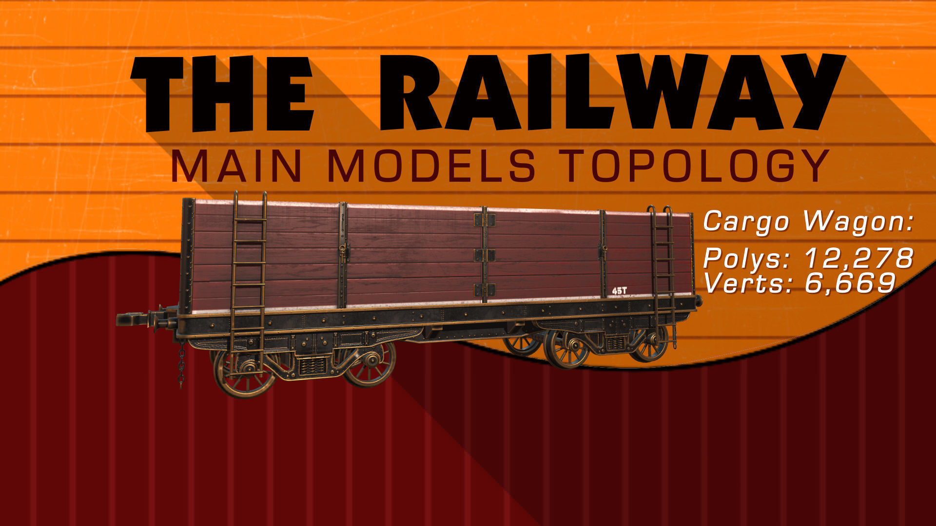 The Railway Mechanical Toy Low-poly 3D model_45