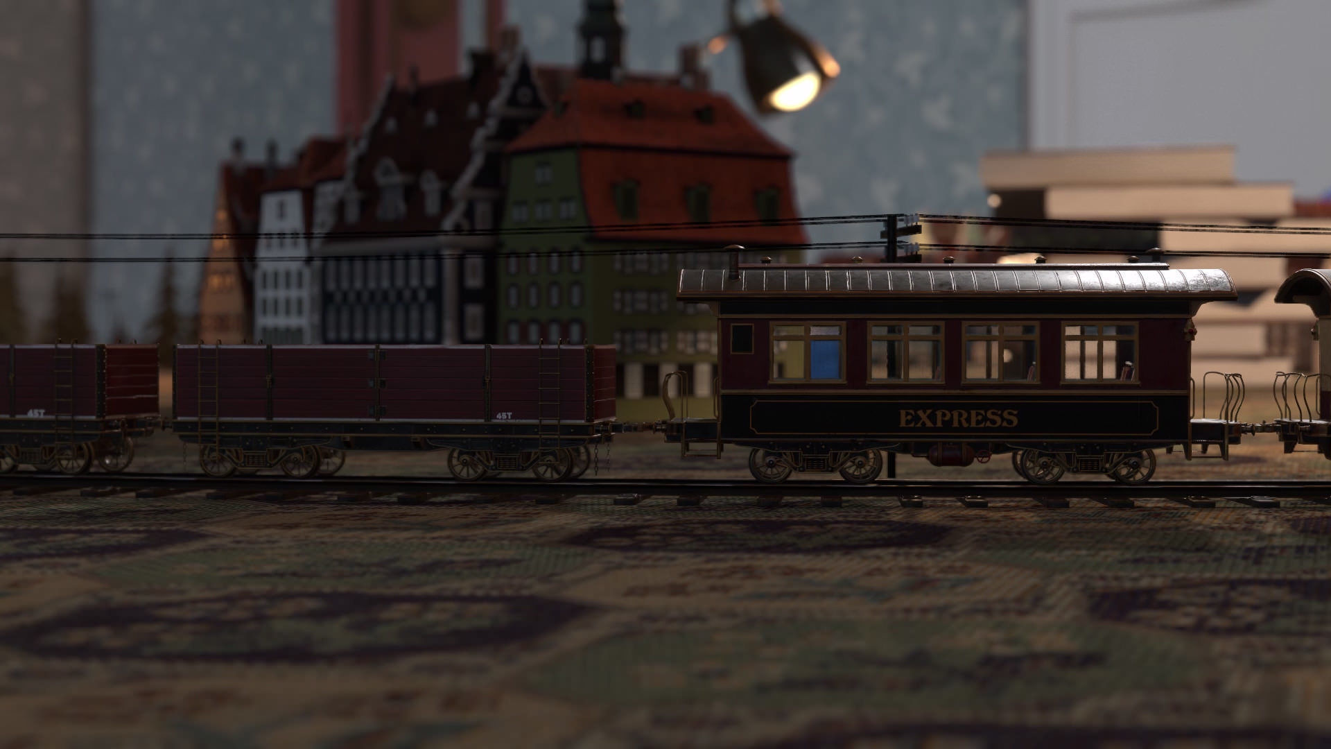 The Railway Mechanical Toy Low-poly 3D model_65