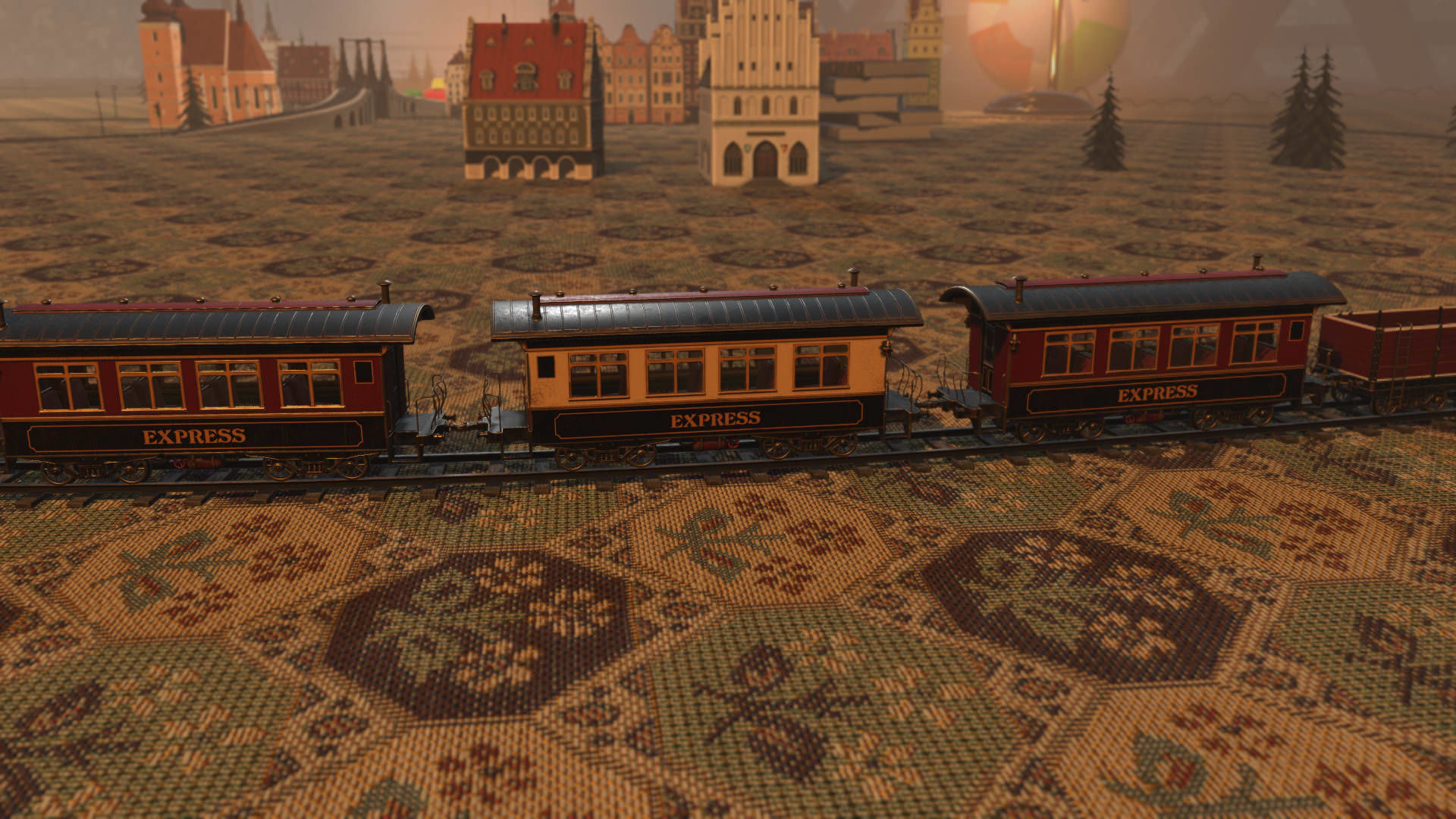 The Railway Mechanical Toy Low-poly 3D model_19