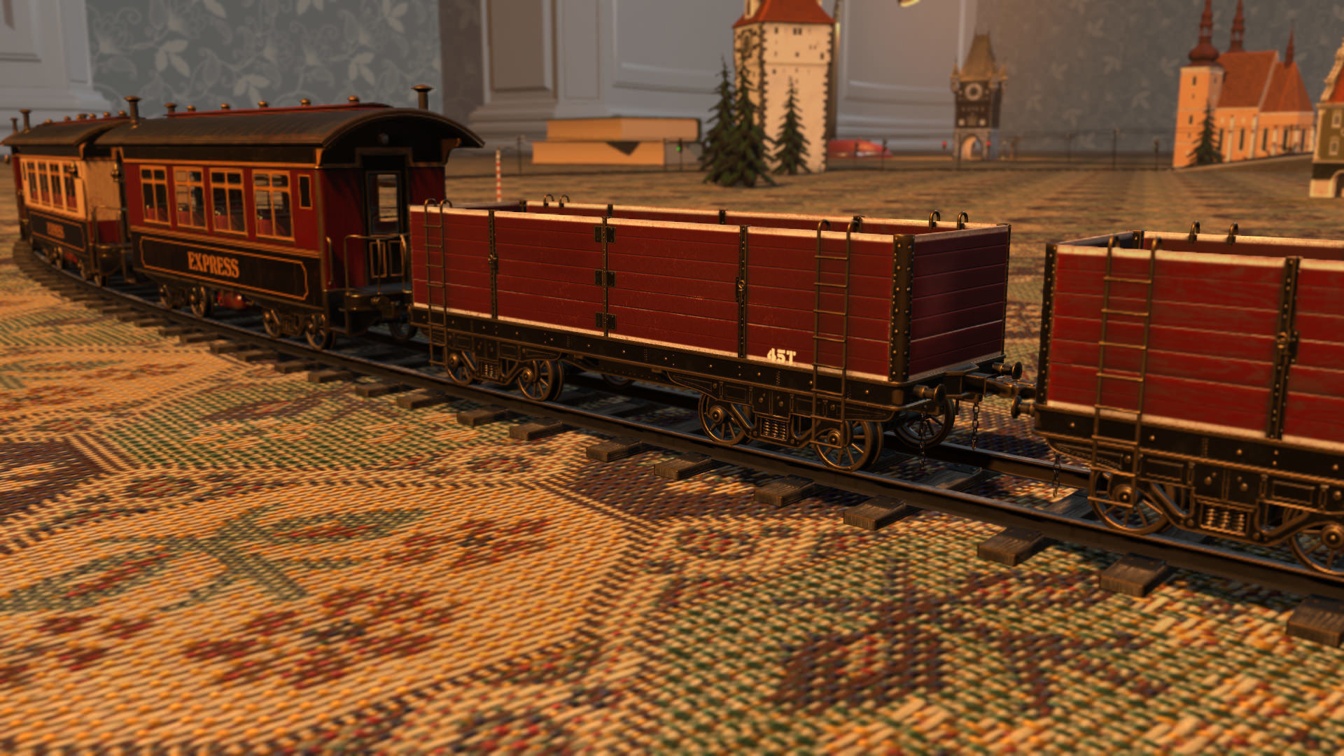 The Railway Mechanical Toy Low-poly 3D model_26