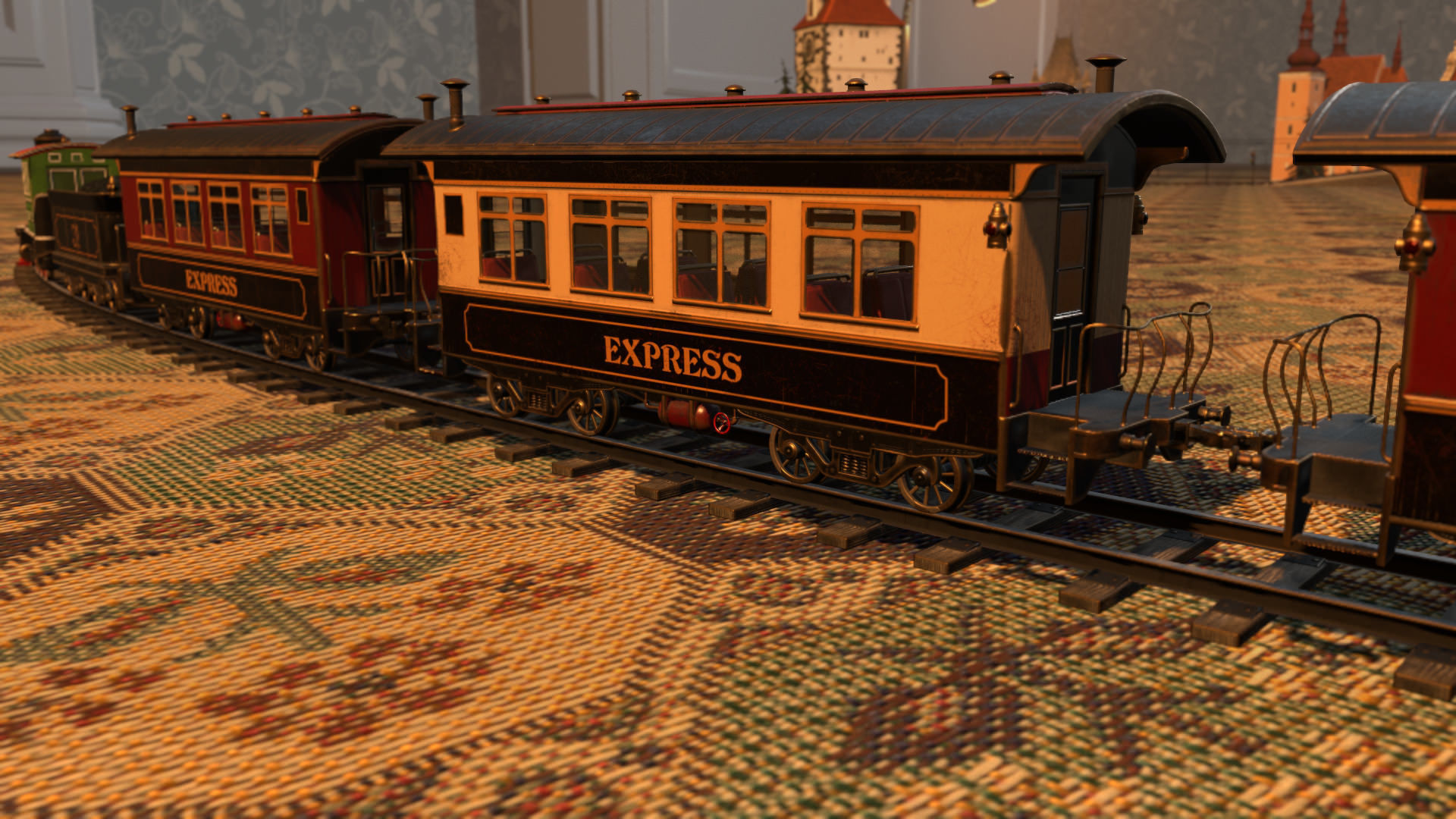 The Railway Mechanical Toy Low-poly 3D model_24