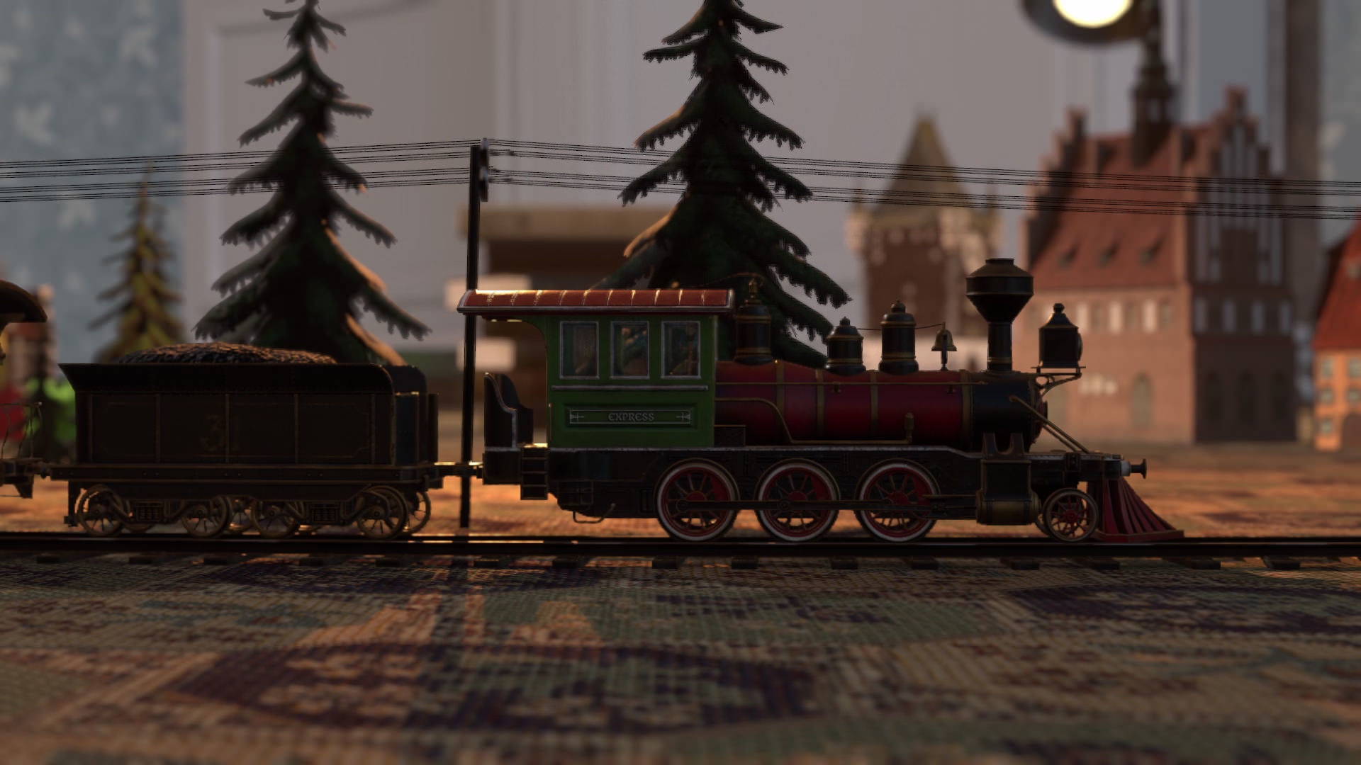 The Railway Mechanical Toy Low-poly 3D model_64