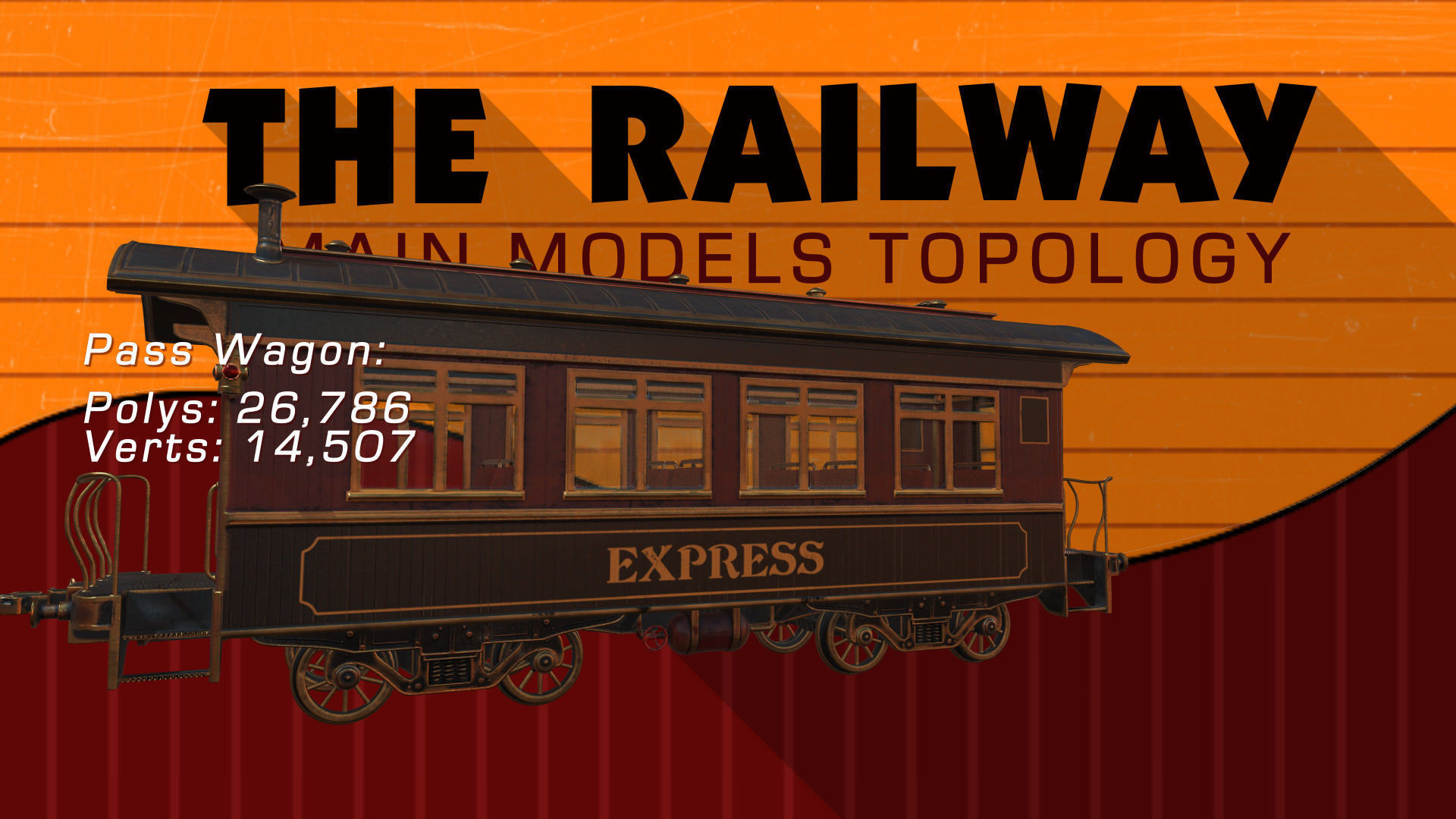 The Railway Mechanical Toy Low-poly 3D model_43