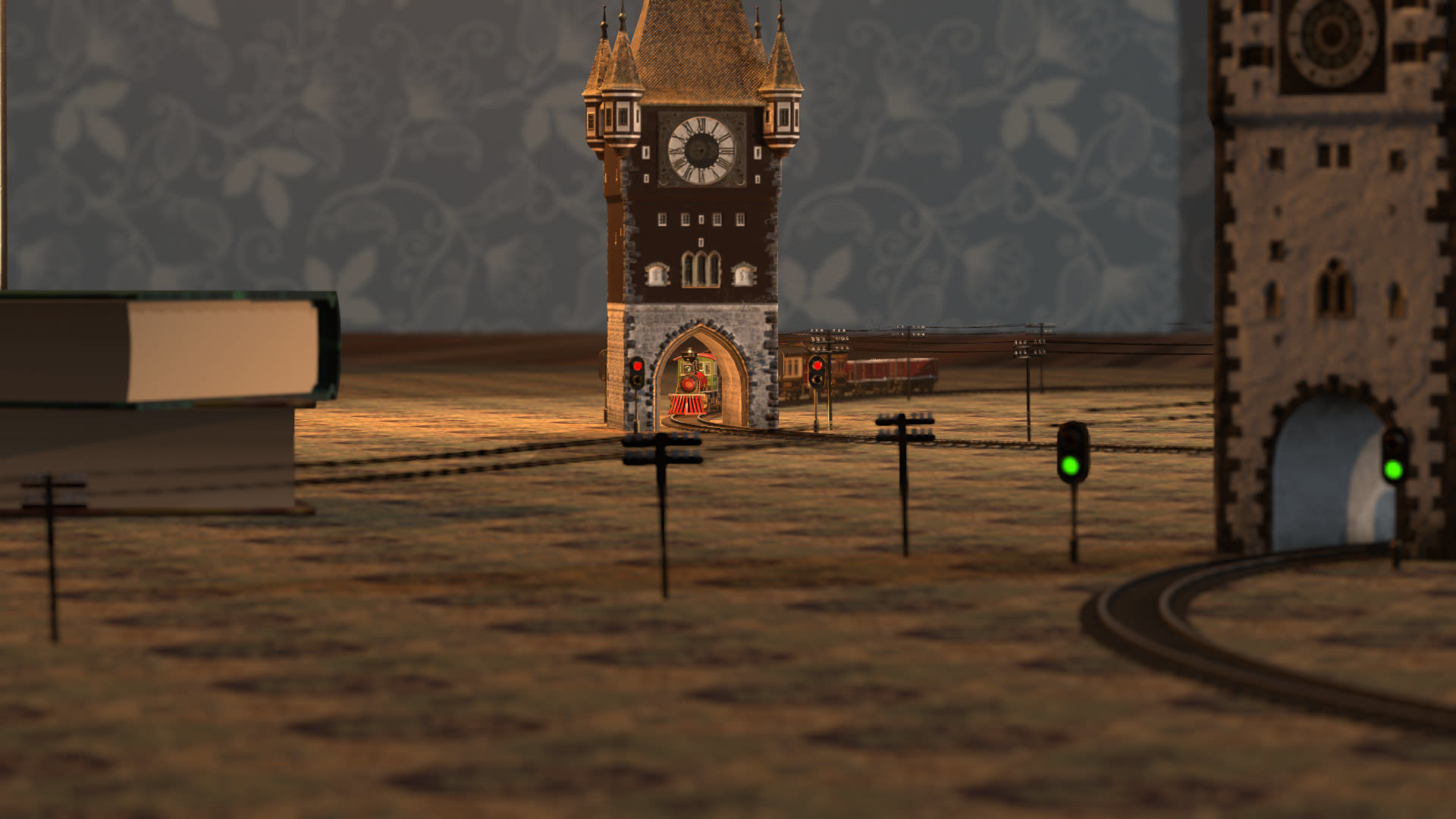 The Railway Mechanical Toy Low-poly 3D model_6