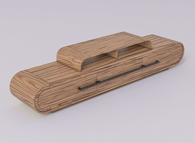 Furniture Set wooden box with handle 3D model