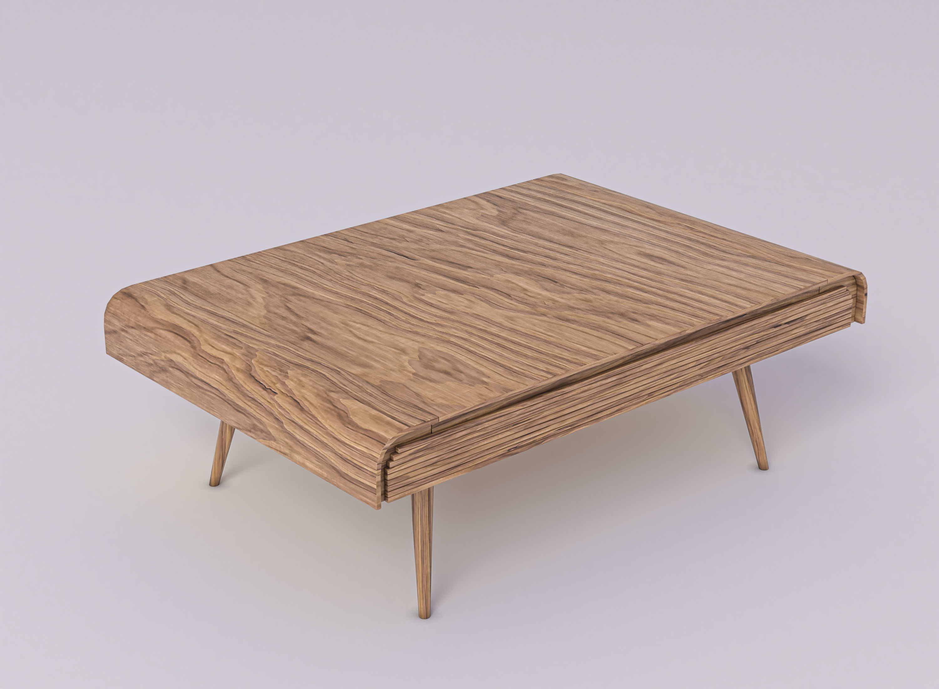 Furniture Set wooden box with handle 3D model_1