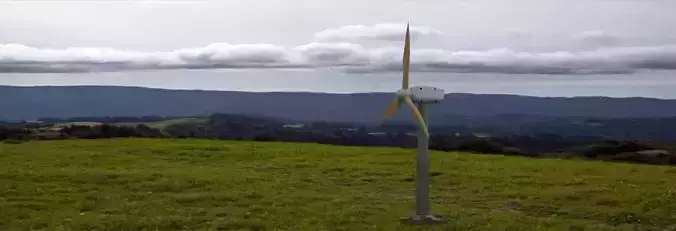 Scale small wind turbine