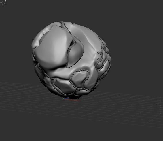 Caramel Popcorn 3D model_11