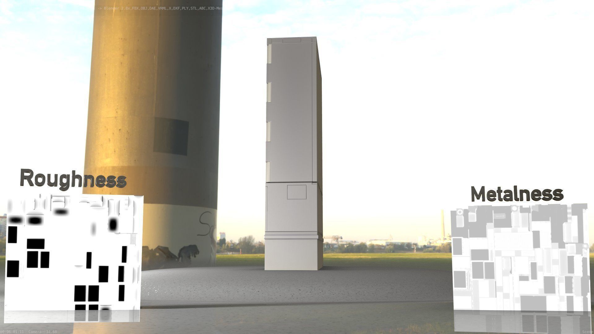 Electrical Distribution Cabinet 87 Low-poly 3D model_76