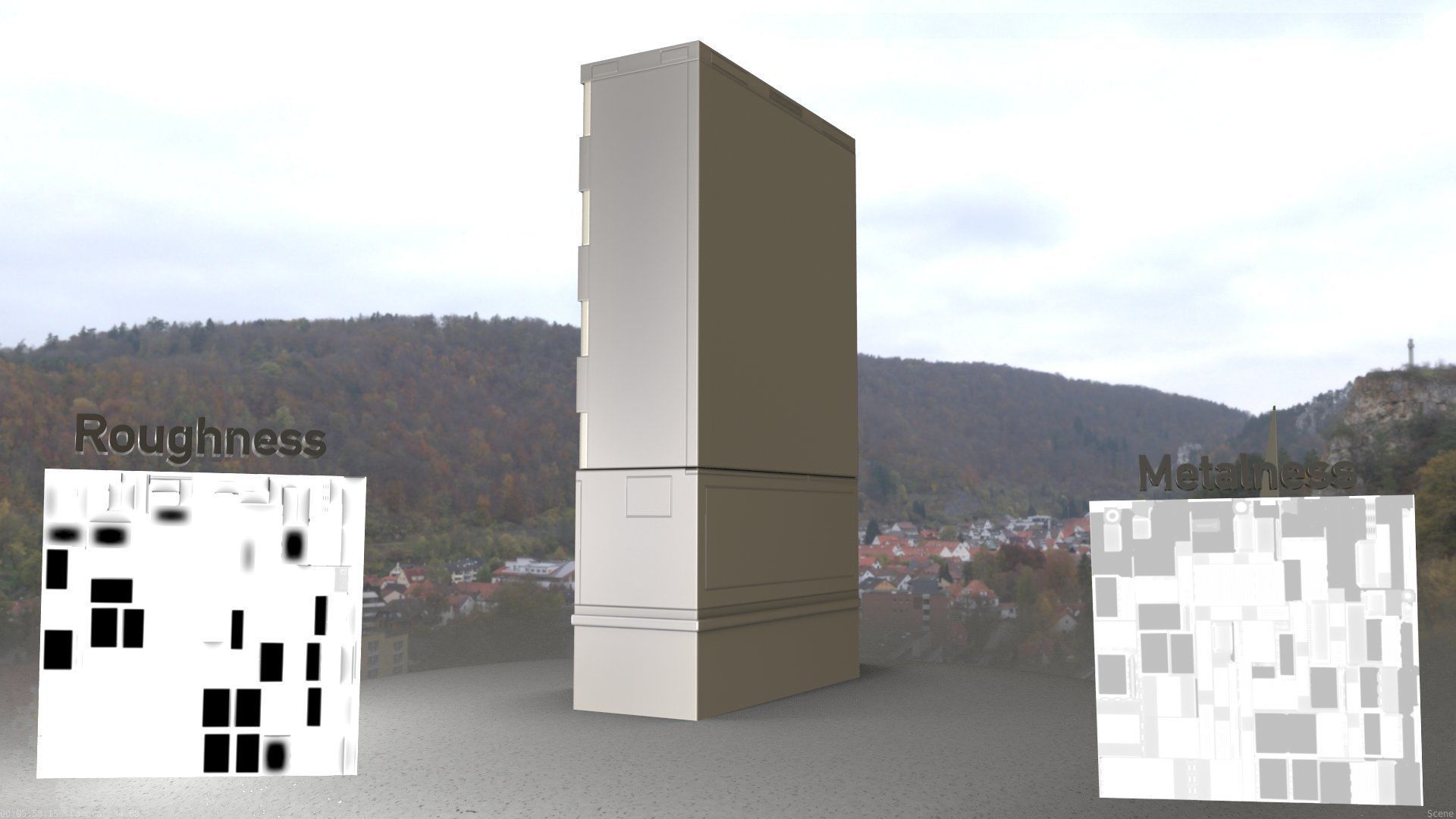 Electrical Distribution Cabinet 87 Low-poly 3D model_15