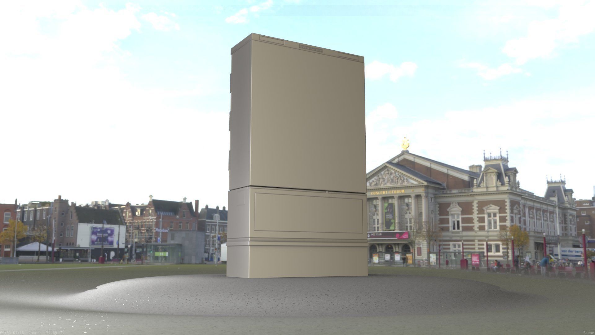 Electrical Distribution Cabinet 87 Low-poly 3D model_81