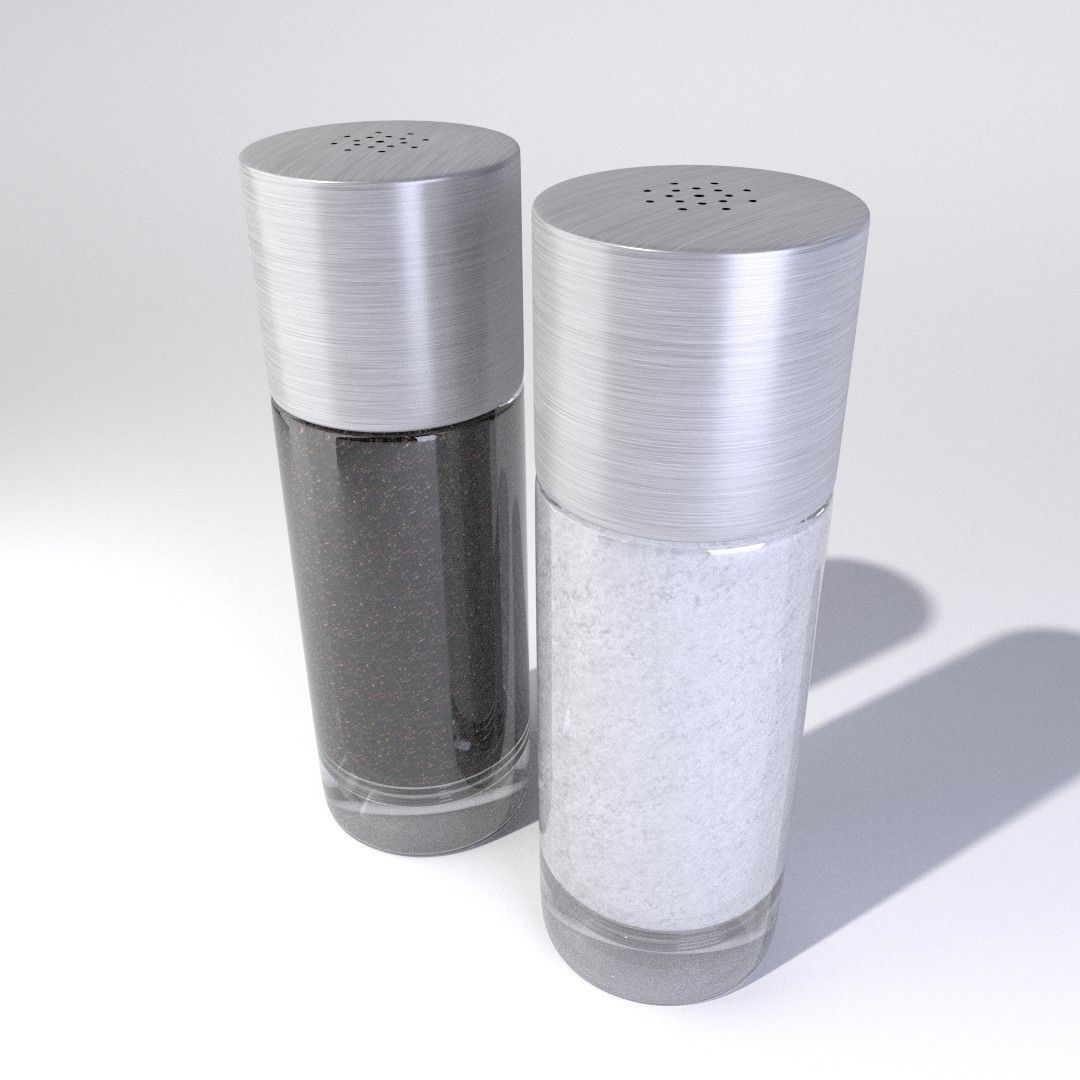 Salt and Pepper Shaker 3D model_3
