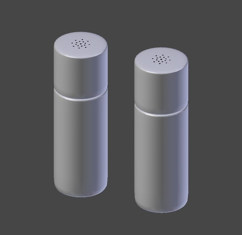 Salt and Pepper Shaker 3D model_4