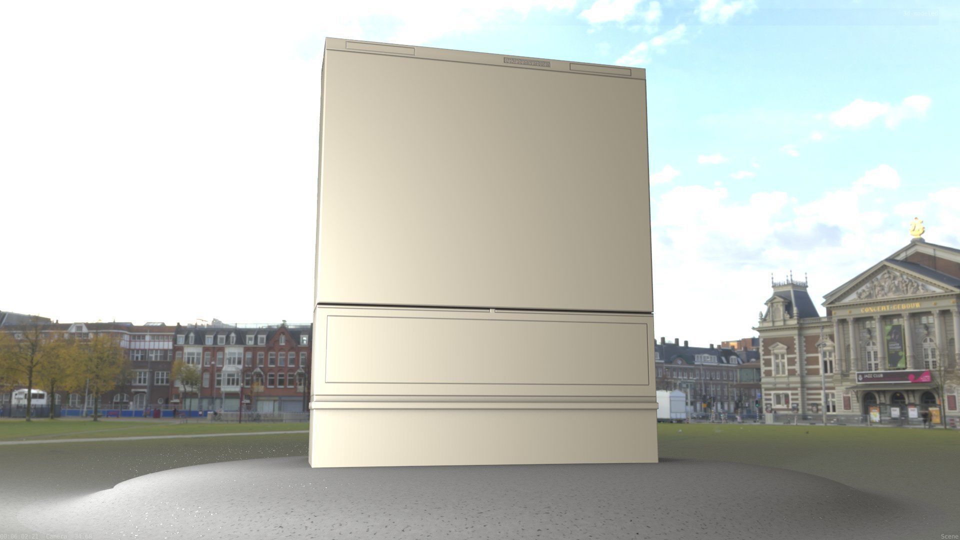 Electrical Distribution Cabinet 88 Low-poly 3D model_15